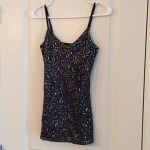 Sparkly camisole.